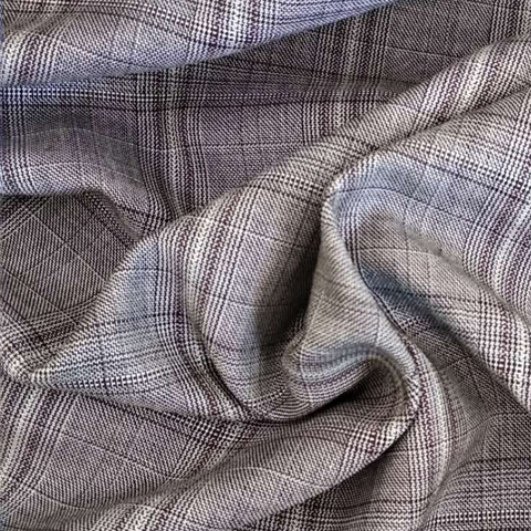 Spring-autumn-grey grid fabric for the spring and autumn