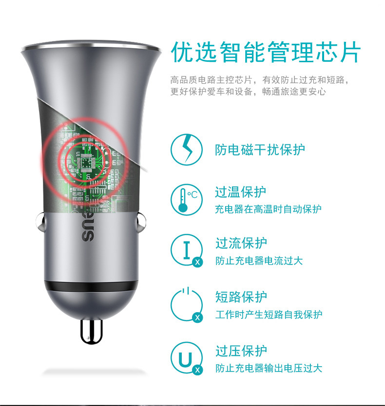 chargeur BASEUS 3.1A, 3A - Ref 1291453 Image 15