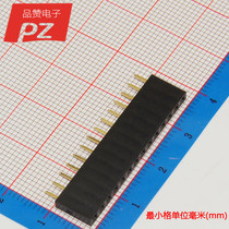 Row female 2 54 pitch 1*14p single row seat straight pin straight pin electronic components with single