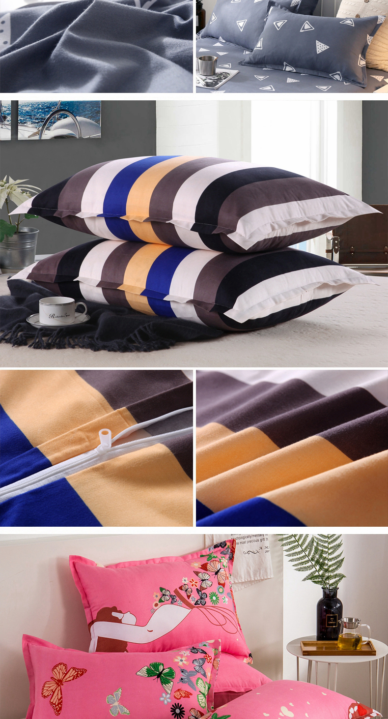 Gối cặp gối đơn cặp đôi đầu gối gối gối gối gối sinh viên - Gối trường hợp gối cho bé