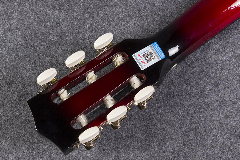 30 inch tròn cổ điển guitar trẻ em nhạc cụ người mới bắt đầu thực hành nhập guitar acoustic dây nylon jita đỏ - Nhạc cụ phương Tây guitar điện fender