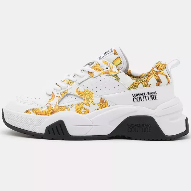 [Рекомендовано Ху Бин] Versace/Ms. Versace Ms. Baroque распечатан на толстой подошве увеличивает комфортные кроссовки для отдыха