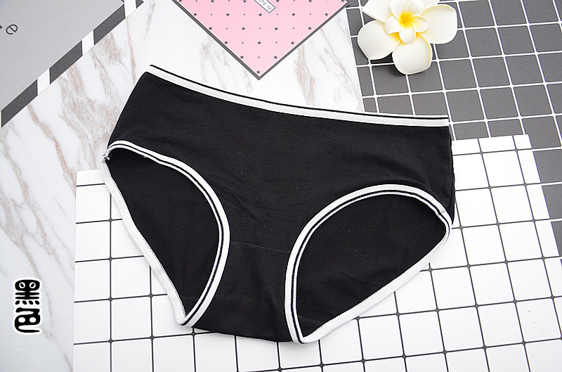 Cô gái của Phụ Nữ Thấp tầng Sexy Quần Lót Tam Giác của Phụ Nữ Bông Kẹo Màu Sắc Rắn Tương Phản Bông Đồ Lót của Phụ Nữ Bán Buôn quần lót chữ c