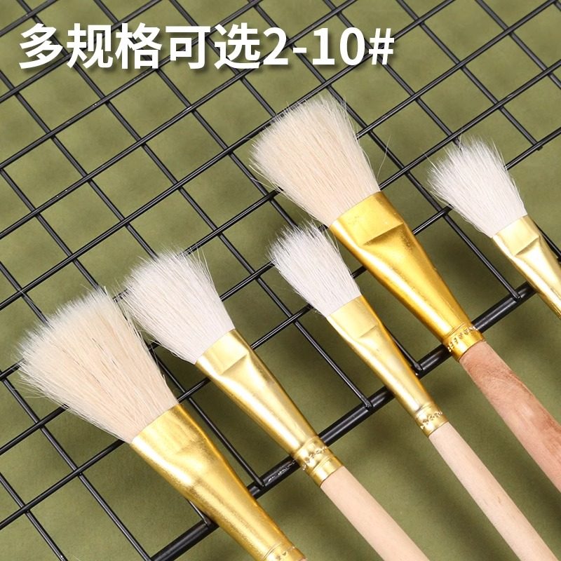 羊毛小毛笔怎么选?平头扁头排笔绘画神器全解析!-油画笔-淘宝百科网