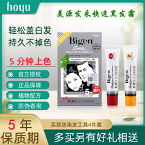 Japan imports Bigen beauty source hair pick Fast black hair cream Hair Cream Black Oil Oiled Cream Plant Hair Dye