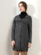 Velvet Hooded Wool Knitted Cardigan for Women, Mid-Length, Thickened, 2025 Autumn and Winter New Pure Wool Hooded Coat