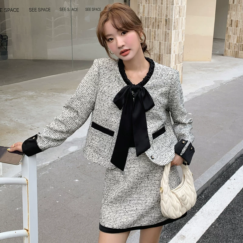Мини-юбка, комплект, юбка, стиль Chanel, яркий запоминающийся стиль, качественный стиль