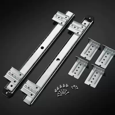 Thickened computer desk keyboard bracket slide drawer guide rail two slide rail lifting tray bracket rail three accessories