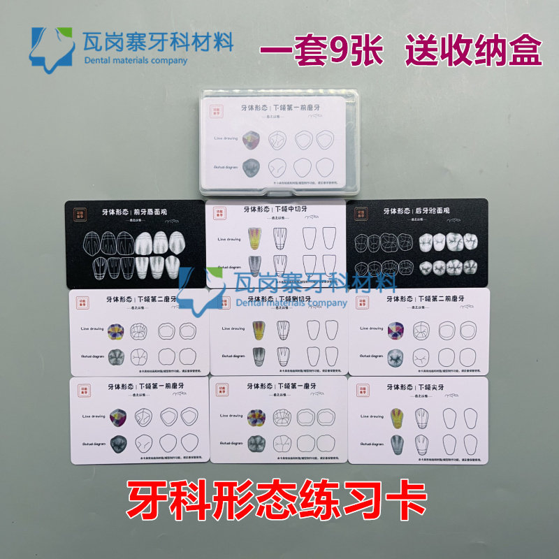口腔医生练习器械练习板牙科牙医树脂充填练习板牙齿解剖形态堆塑