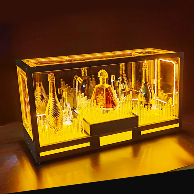 Bar Luminous Wine Base KTV Nightclub LED Champagne Foreign Wine Laser Big Triple XO Swivel Base Atmosphere Props