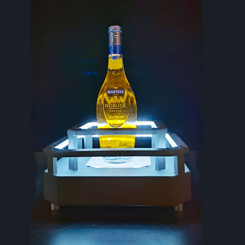 Black Peach A Luminous Wine Base Bar XO Ocean wine Base nightclub Champagne King KTV Out of wine Tie Art Box Wine Rack Show Shelf