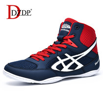 Wrestling shoes mens indoor fitness training shoes professional-grade professional fighting competition shoes fighting Sanda boxing shoes