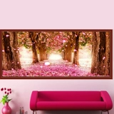 5D Diamond Painting 2021 Новая гостиная полная бриллиантовая вишня золото