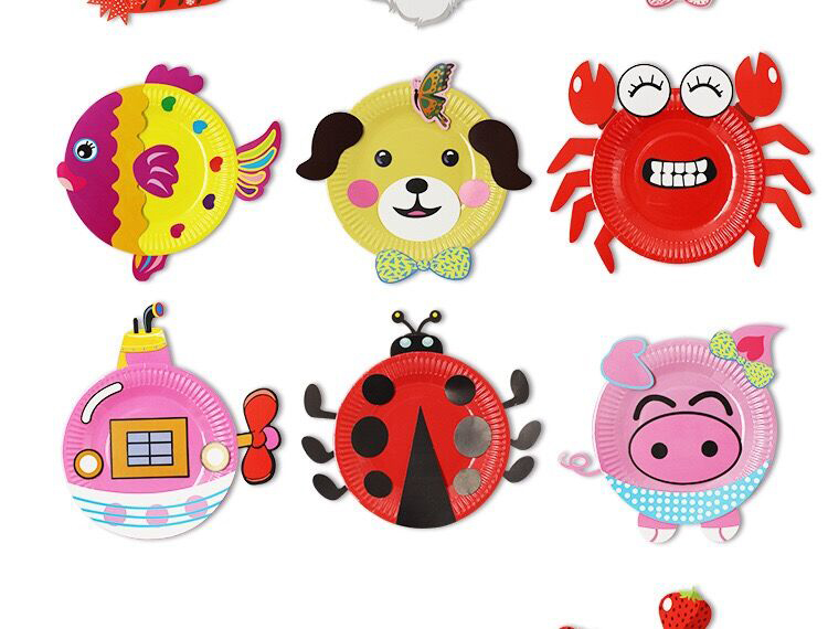 Trẻ em làm bằng tay gói giấy tấm sticker tranh tự làm sáng tạo mẫu giáo bé trai cô gái dán nghệ thuật đồ chơi cho bé