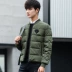 Playboy áo khoác mùa đông nam bóng chày cổ áo cotton ấm áp phiên bản Hàn Quốc của áo khoác mỏng áo khoác trẻ trung áo khoác nam cao cấp Đồng phục bóng chày