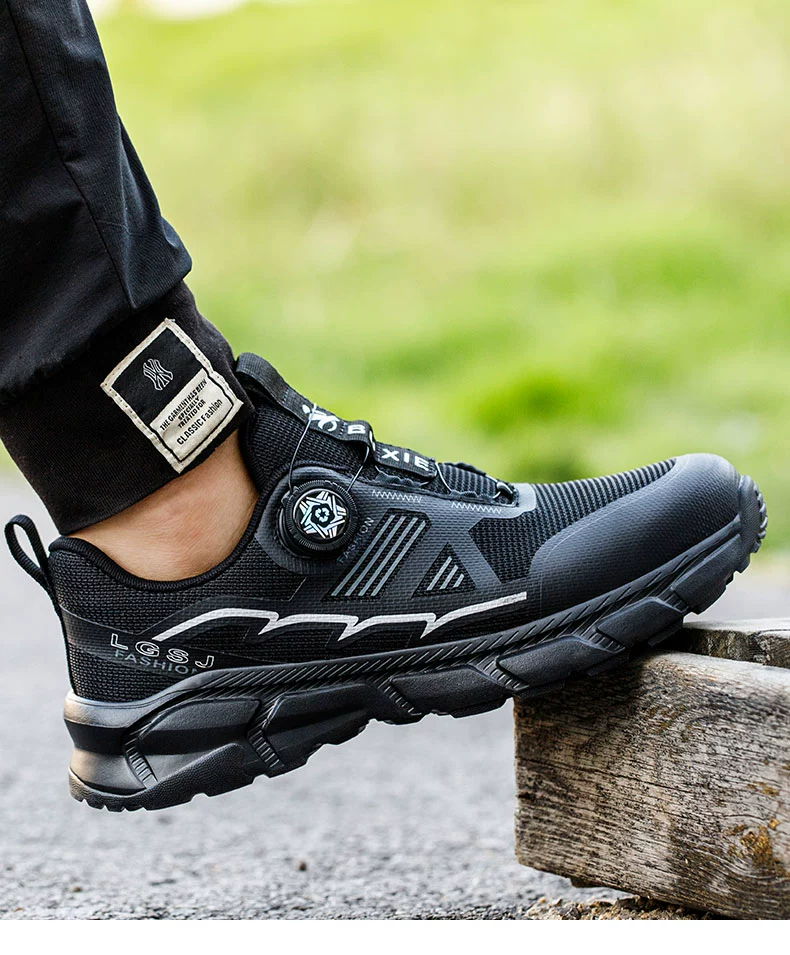 Labor protection shoes for men, anti-smash and anti-puncture, old insurance with steel plate, steel toe, work site shoes, insulated, lightweight, high-end