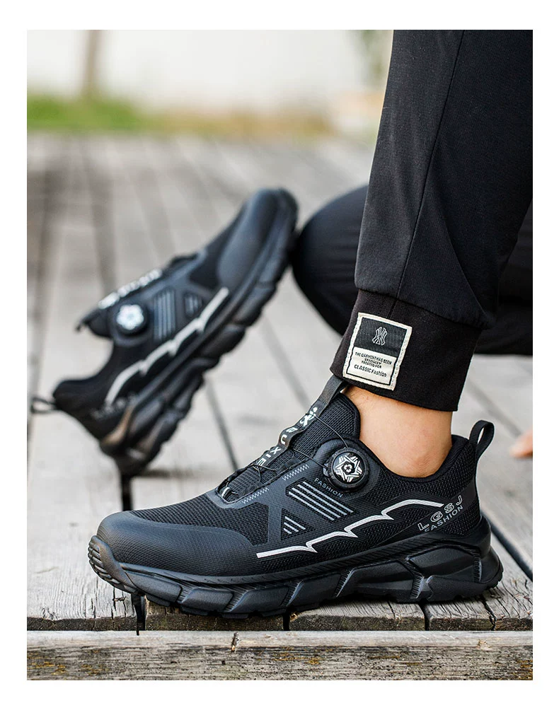 Labor protection shoes for men, anti-smash and anti-puncture, old insurance with steel plate, steel toe, work site shoes, insulated, lightweight, high-end