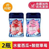 [Около 80 капсул] 1 бутылка с водой и арбузом вкуса+сладкий и кислый клубничный вкус 1 бутылка