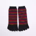 Vớ nam Tutuanna vớ năm ngón đơn giản vớ cotton đơn giản vớ nam chân sọc [39 nhân dân tệ 3 đôi] vớ cổ cao Vớ nam