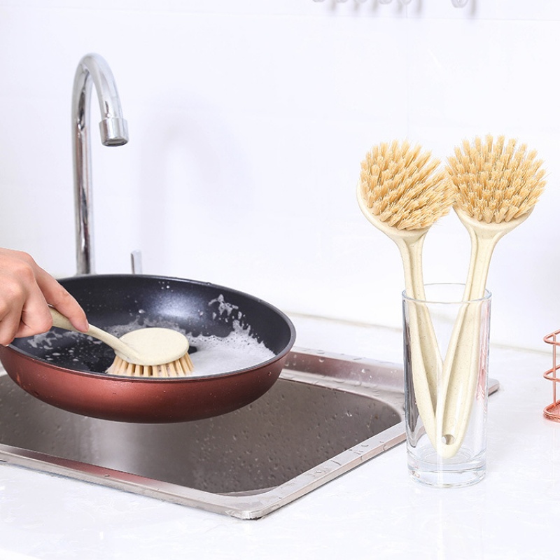 Decontamination long handle wash pot brush kitchen supplies dishwashing brush household wash sink stove stove long handle cleaning brush
