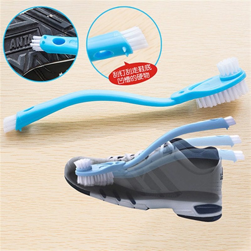Double Head Long Handle Washing Shoe Brush Multifunction Soft Hair Double Sided Cleaning Brush Ball Shoe Brush Home Washing Shoes Special Brushed Shoes Brush