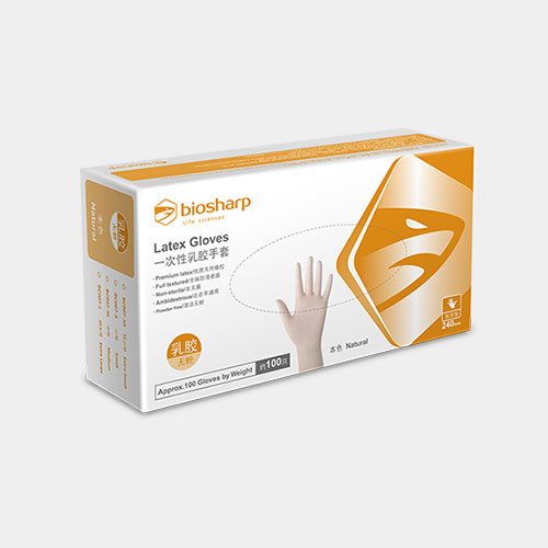 Biosharp BC007 乳胶手套/抽取式 5.7g  100只/盒,10盒/箱
