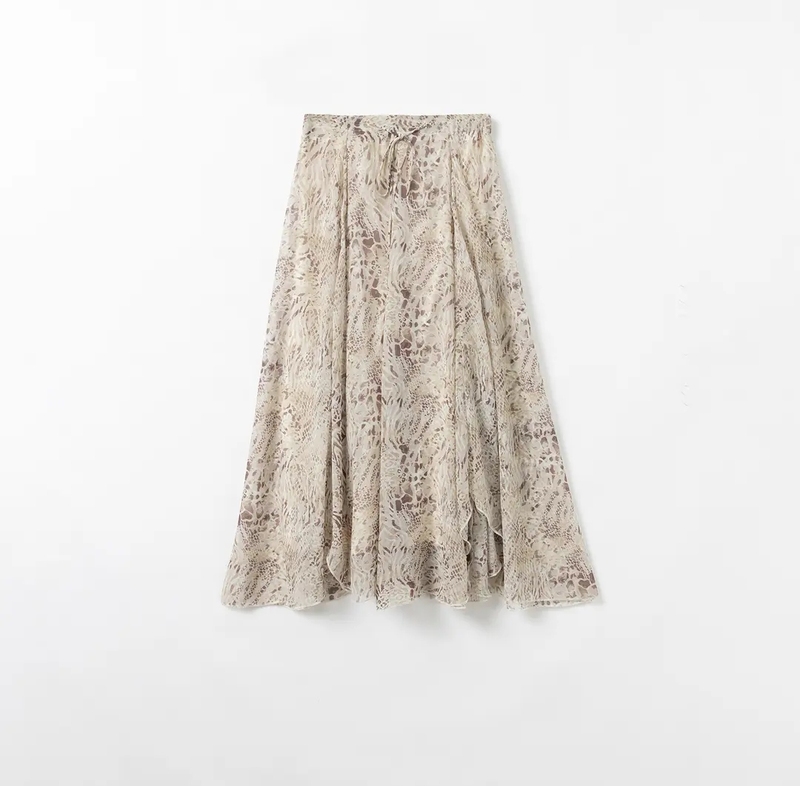 【Liu Guang】Fashionable and Versatile Irregular Hem Skirt, Length 88