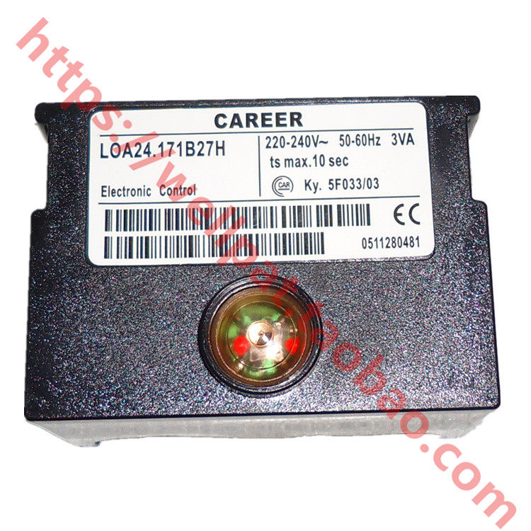 CAREER凯利燃烧机程控器LOA24.171B27H柴油甲醇点火控制器后感光