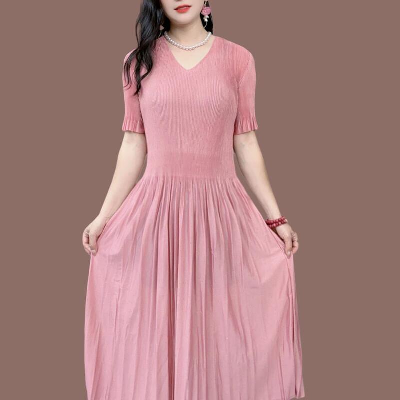 Miyake Versatile Pleated Dress Long Summer Beach Skirt High Waist Pleated Skirt French High-End Skirt Miyake Versatile Pleated Dress Long Summer Beach Skirt High Waist Pleated Skirt French High-End Skirt