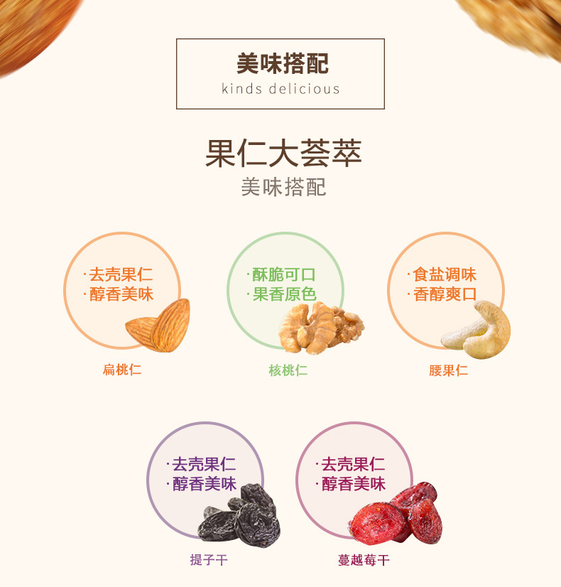 喜之源每日坚果混合坚果仁大礼包500g