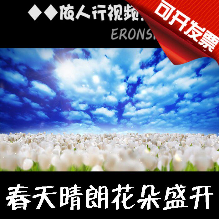 Yi Yi Yi Yi Yi Yi Yi Material VJ large screen stage video background material Holy Lily Tulip Flowers bloom