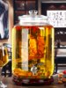 Lead-Free Thickened Glass Jar for Brewing Wine, Household Wide-Mouth Ginseng Wine Bottle, Enzyme Juice Jar with Spigot