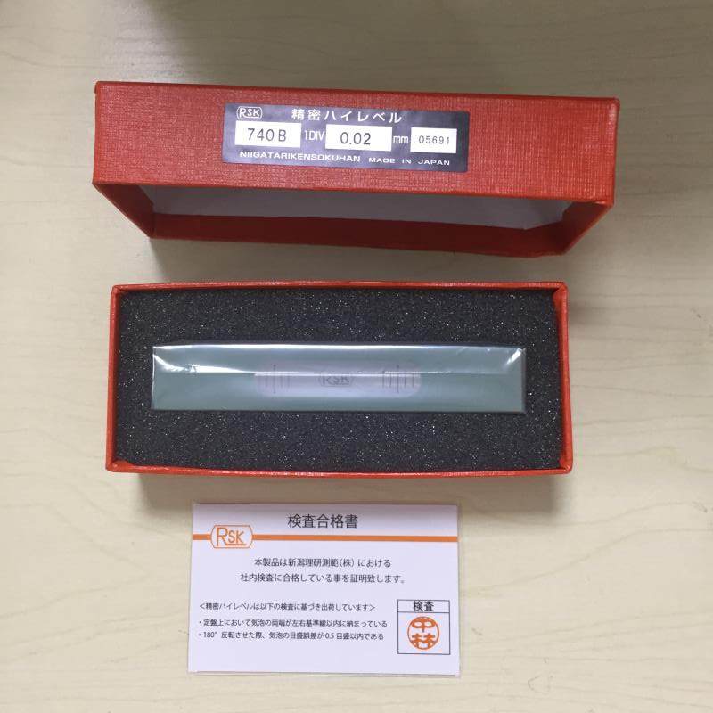 日本RSK新泻理研小型精密740B02 740B05 740B01水平仪水平尺