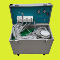 Dental portable turbine with air pump drawbar-style dentist teaching training with tooth patch