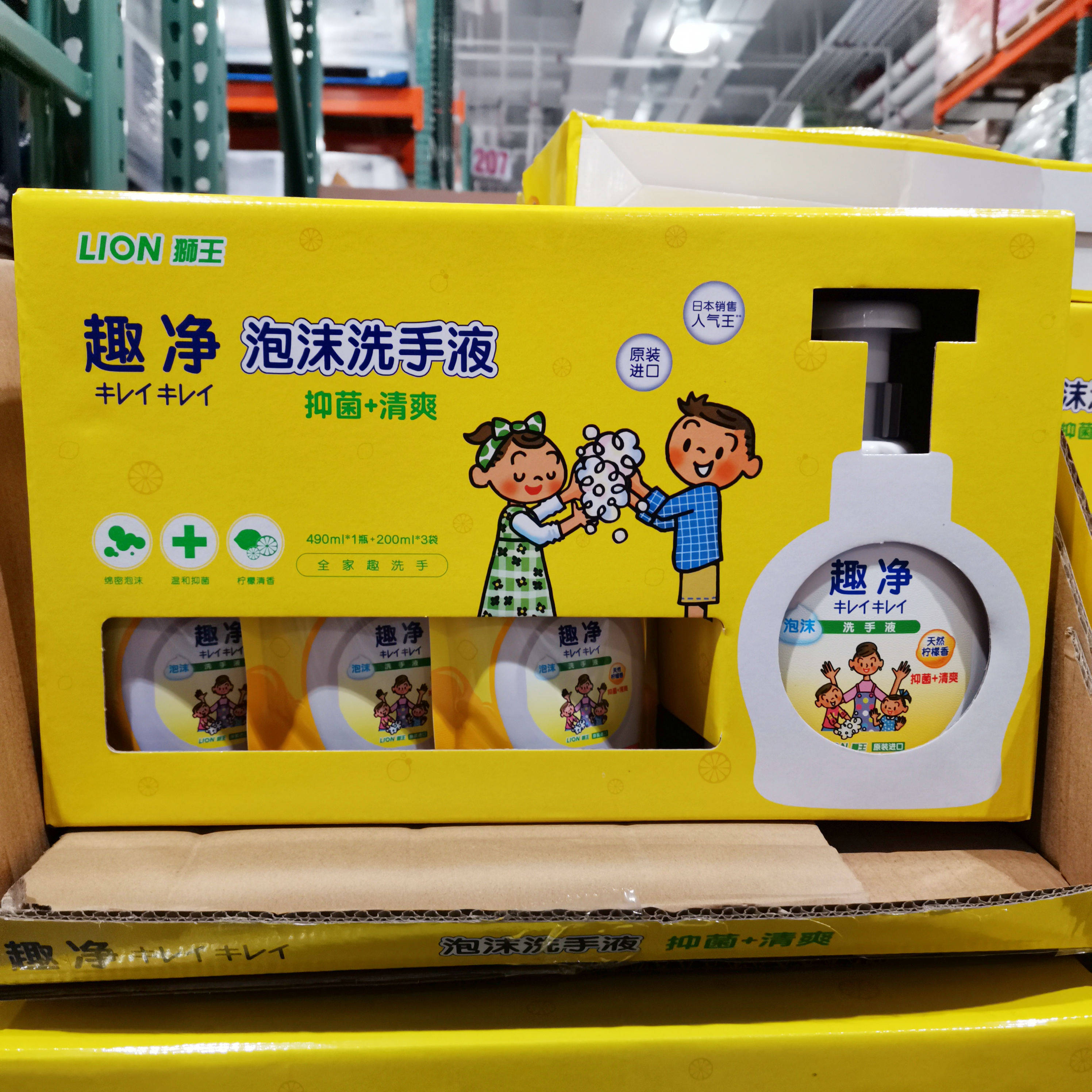 Korea Imports LION Lion King Anecdotic Foam Handwashing Liquid Home Clothing Bacteriostatic Sanitizing Sanitizer Lotion