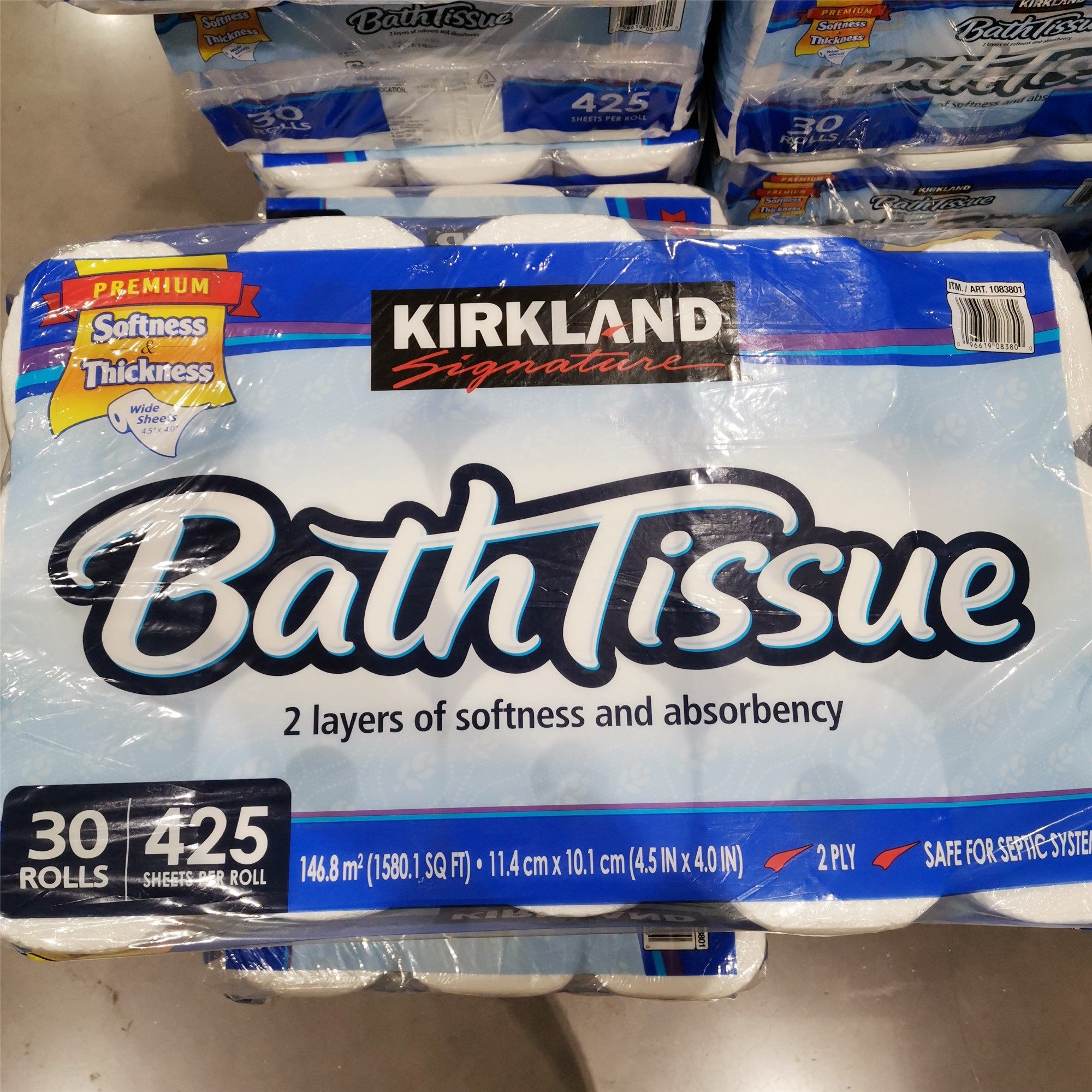 Shanghai COSTCO KIRKLAND KIRKLAND ROLL TOILET PAPER 425 ZHANG * 30 vol.