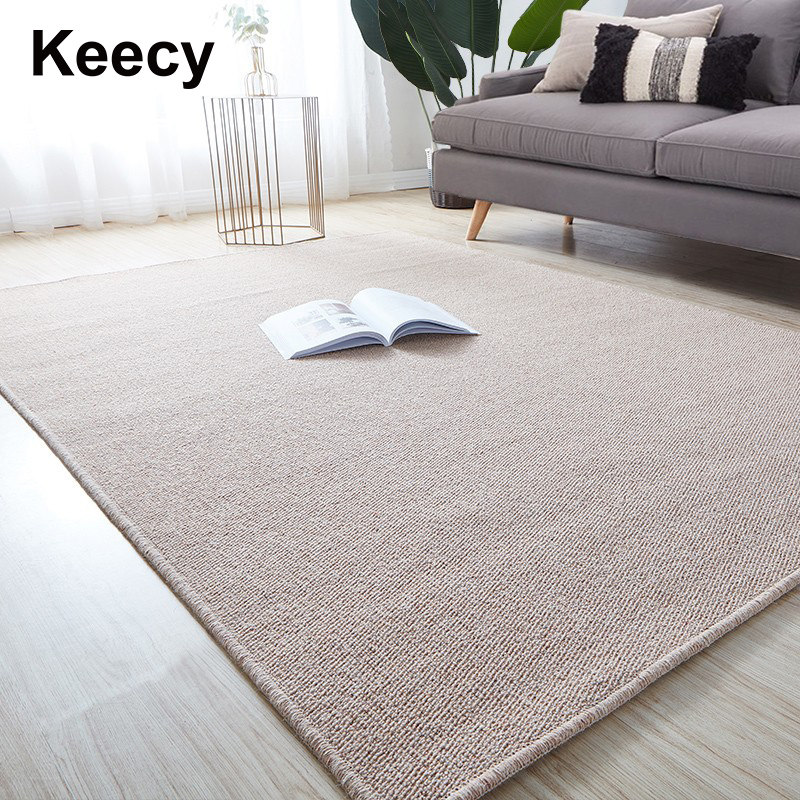 Wool carpet living room bedroom Nordic full of solid color Japanese tea table blanket Chinese room bedside large area customization