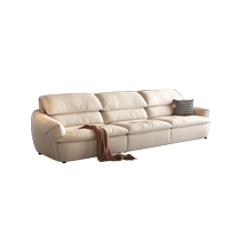 Dipu 2024 new modern simple cream style wabi-sabi style small apartment straight living room casual fabric sofa