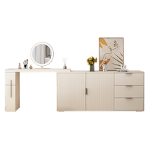 Dipu light luxury cream style slate dressing table storage cabinet integrated bedroom modern simple small apartment makeup table