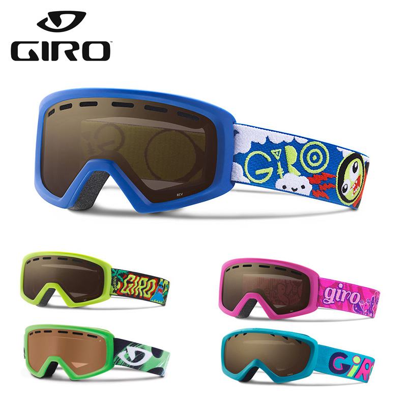 GIRO Ski Cylinders Snowgoggles Buster Teen Children Veneer Anti-Fog Windproof Snow Protection Eyewear REV