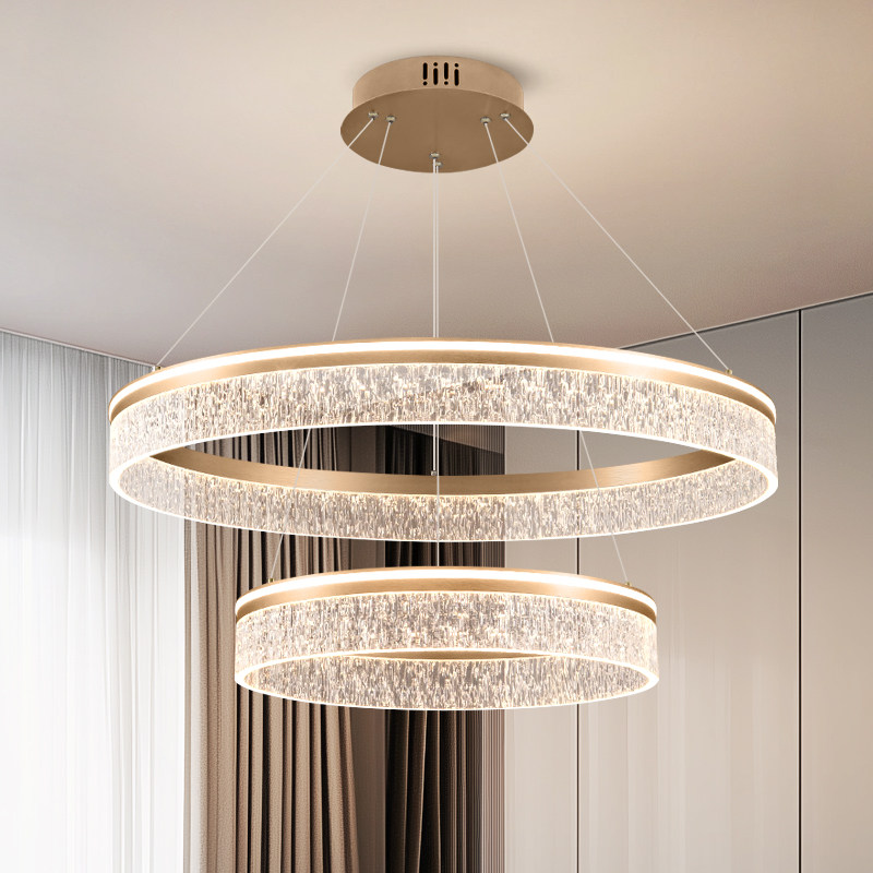Итальянская светлая роскошная люстра для гостиной LED smart room light 2024 новая минималистичная высококачественная люстра для кольцевого зала