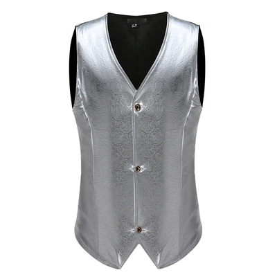 Stitching men's sleeveless hot stamping suit vest vest vest performance