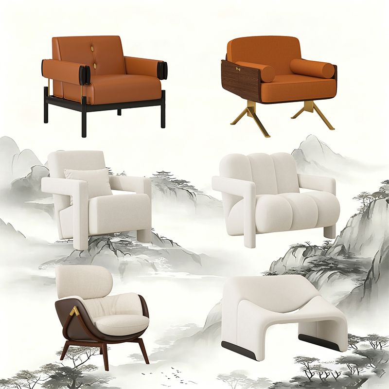 Wabi-Sabi Vintage Style Solid Wood Single Sofa Chair, Retro Backrest Lazy Chair, Living Room Balcony Reception Leisure Chair, Recliner Wabi-Sabi Vintage Style Solid Wood Single Sofa Chair, Retro Backrest Lazy Chair, Living Room Balcony Reception Leisure Chair, Recliner
