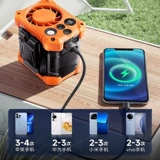 Поясной вентилятор 2025 новая строительная площадка портативный электрический зажим для охлаждения талии зарядка кухня открытый портативный подвесной шея маленькая турбина летний охлаждающий артефакт летний жестокий кондиционер носимый