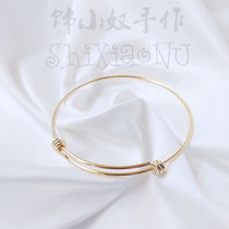 14K gold plated gold bracelet ring diy hand - wired adjustable hand - wrapped hand - wrapped bracelet accessories