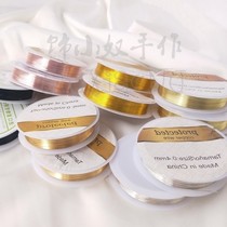 Color-protective copper wire coil diy hand-wired wiring material hair jewelry ear accessories fine nail stereotyped line