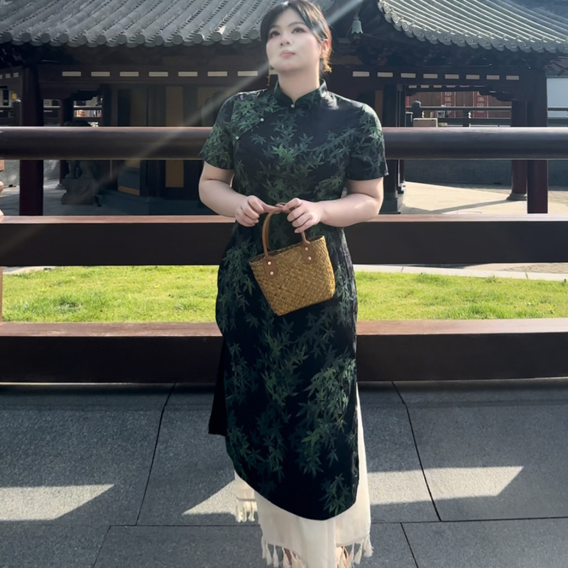 Da Bao.Studio [Qingzhu] 2025 Slightly Fat mm Large Size Design New Chinoiserie Slimming Look Dress