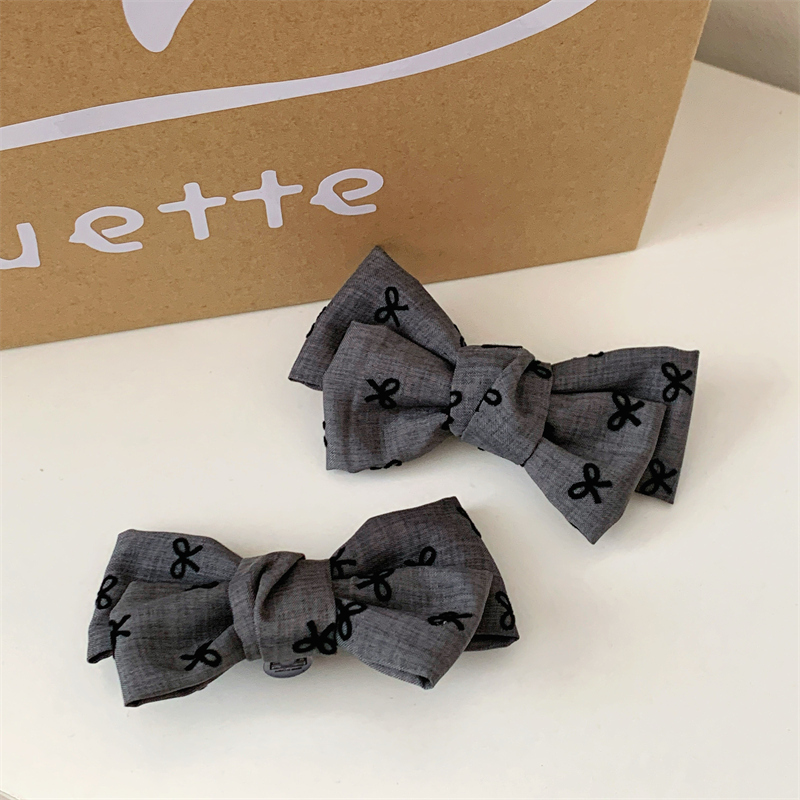 Polka Dot Pattern Fabric Bow Shoe Accessories Shoe Charms Shoe Buckles Compatible with Crocs Versatile Girl Accessories Flowers