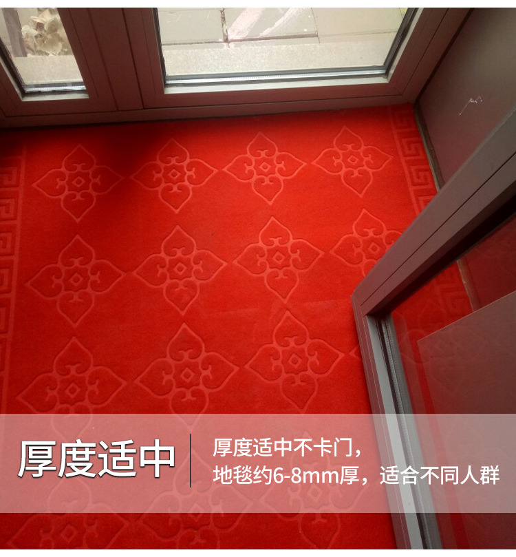 Cửa bếp mat cửa hấp thụ nước chống trượt chân pad cầu thang hành lang lối đi thảm đỏ nhà lối vào hội trường mat có thể được cắt thảm cầu thang