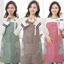 Household rubable hand apron Kitchen waterproof and oil-proof womens work clothes with sleeves Full body cover cotton long sleeve